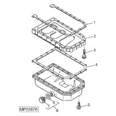 John Deere 1445 - PC10345 - Oil Pan - ST452147