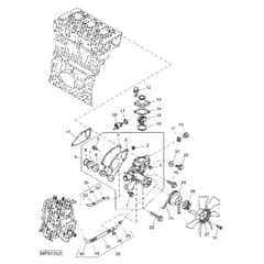 John Deere 1445 - PC10345 - Water Pump - ST452179