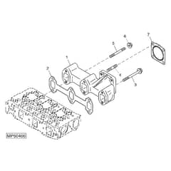 John Deere 1445 - PC10345 - Exhaust Manifold (040001 - ) - ST452198