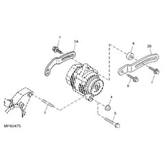 John Deere 1445 - PC10345 - Alternator Mounting - ST452213