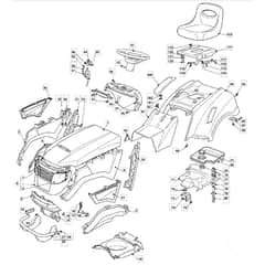 14H36H - 2007 - 13-2685-12 - Mountfield Ride On Mower Body Diagram