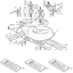 14H36H - 2007 - 299964483/MOF - Mountfield Ride On Mower 92cm Deck Diagram