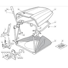 14H36H - 2007 - 299964483/MOF - Mountfield Ride On Mower Grasscatcher Diagram