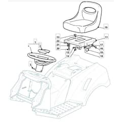 14H36H - 2007 - 299964483/MOF - Mountfield Ride On Mower Seat Diagram