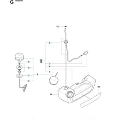 Husqvarna 150 BF Fuel Tank