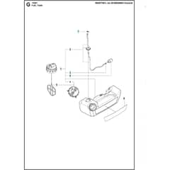 Husqvarna 150 BT 2007-2021 Fuel Tank 1