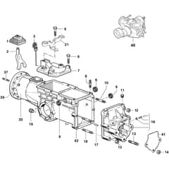 150 MS - Bertolini Sickle Bar Mower Speed-change gear box Diagram