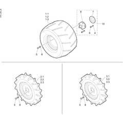 150 MS - Bertolini Sickle Bar Mower Wheel Diagram