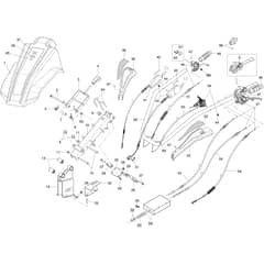 150 S - Bertolini Sickle Bar Mower Handlebar rod and handle bars Diagram