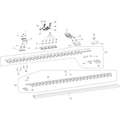 150 S - Bertolini Sickle Bar Mower Special Cutter Bar Diagram