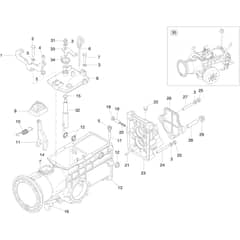 150 S - Bertolini Sickle Bar Mower Speed-change gear box Diagram