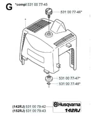 Husqvarna 152RJ - Cylinder Cover