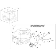 1530H - 2022-2023 - 2T2100483/M22 - Mountfield Ride On Mower Fuel Pump Diagram
