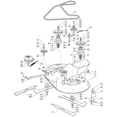 1530H - 2015-2019 - 2T2120483/M15 - Mountfield Ride On Mower 84cm Deck Diagram