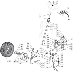 1530H - 2015-2019 - 2T2120483/M15 - Mountfield Ride On Mower Steering Diagram