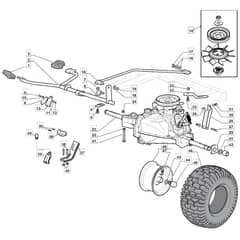 1530H - 2015-2019 - 2T2120483/M15 - Mountfield Ride On Mower Transmission Diagram