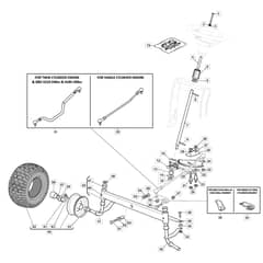 1530H - 2020-2021 - 2T2120483/M20 - Mountfield Ride On Mower Steering Diagram