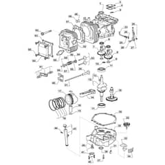1530M - 2020 - 2T2020483/M20 - Mountfield Ride On Mower Engine Cylinder Diagram