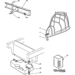 1538H - 2008 - 299968433/M08 - Mountfield Ride On Mower Options Diagram