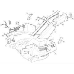 1538H - 2022-2023 - 2T2610483/M22 - Mountfield Ride On Mower Belt Protection Diagram