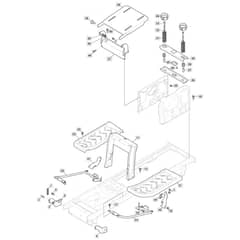 1538H - 2022-2023 - 2T2610483/M22 - Mountfield Ride On Mower Frame Diagram