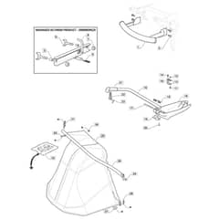 1538H - 2016-2019 - 2T2620483/M16 - Mountfield Ride On Mower Options Diagram
