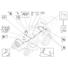 1538H - 2020-2021 - 2T2620483/M20 - Mountfield Ride On Mower Electrics Diagram