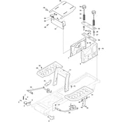 1538H - 2024-2025 - 2T2620483/M25 - Mountfield Ride On Mower Frame-From S/N 23DA3RON002449 Diagram