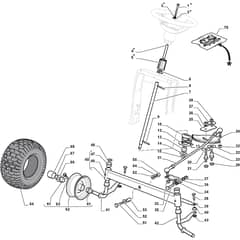 1538H-SD - 2012-2013 - 2T0620473/MFR - Mountfield Ride On Mower Steering Diagram