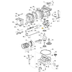 1538M - 2016-2019 - 2T2520483/M16 - Mountfield Ride On Mower Piston Diagram