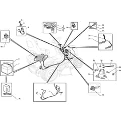 1538M-SD - 2012 - 2T0520473/MFR - Mountfield Ride On Mower Electric Equipment Diagram