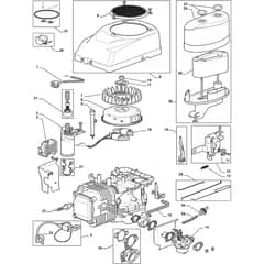 1538M-SD - 2012 - 2T0520473/MFR - Mountfield Ride On Mower Engine TRE0701 Diagram