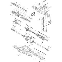 1538M-SD - 2009-2013 - 2T3244483/UM9 - Mountfield Ride On Mower Transmission Diagram