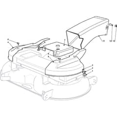 1540M - 2008 - 299911483/UMT - Mountfield Ride On Mower Guards Diagram