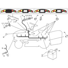 1540M - 2010 - 2T0710483/M10 - Mountfield Ride On Mower Electric Equipment Diagram