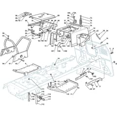 1540M - 2010 - 2T5144483/UM9 - Mountfield Ride On Mower Frame Diagram