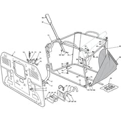 1540M - 2010 - 2T5144483/UM9 - Mountfield Ride On Mower Grasscatcher Diagram