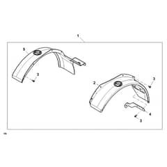 John Deere 1550 - PC12157 - Fender Kit - ST1007554