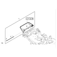 John Deere 1550 - PC12157 - Discharge Chute - ST1025007
