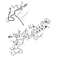 John Deere 1550 - PC12157 - Chassis Wiring (1/2) (080001 - ) - ST1040701