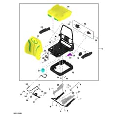 John Deere 1550 - PC12157 - Seat - ST1065047