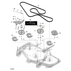 John Deere 1550 - PC12157 - Belt Idlers (090001 - ) - ST1065332