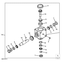 John Deere 1550 - PC12157 - Gearbox ( - 090000) - ST501083