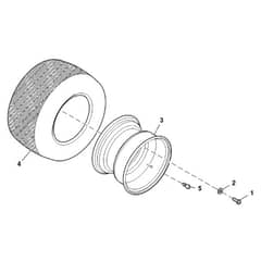 John Deere 1550 - PC12157 - Rear Wheels - ST784389