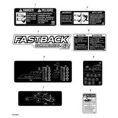 John Deere 1550 - PC12157 - Labels - ST786089