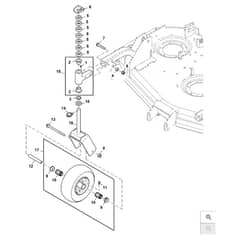 John Deere 1550 - PC12157 - Caster Wheel - ST786097
