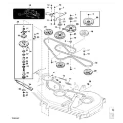 John Deere 1550 - PC12157 - Mower Drive - ST786249