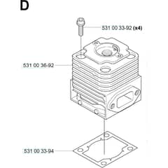 Husqvarna 155 B - KAWASAKI - TEX54D-EC50 - 20041400001-Current Cylinder