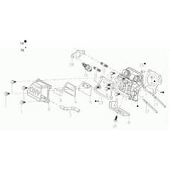 155 - Bertolini Tiller Top cover Diagram