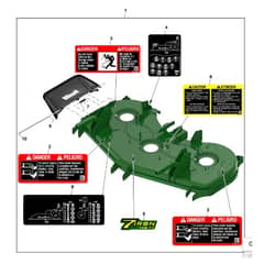 John Deere 1570 - PC12158 - Deck Shell - ST1064312
